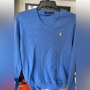 Men’s Ralph Lauren Polo sweater beautiful blue